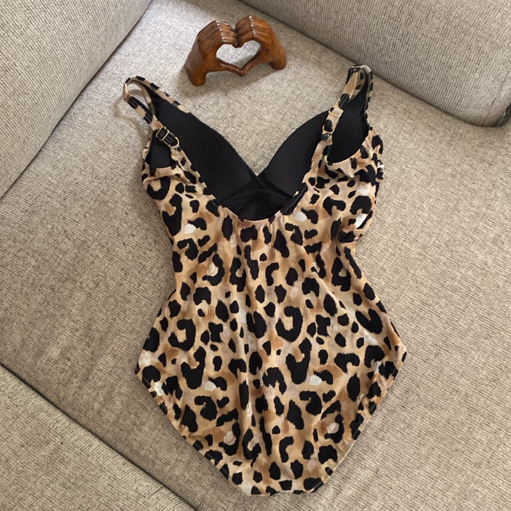 Gottex Animal Print One Piece Swimsuit NWOT - Picture 2 of 13